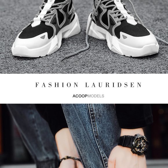 Green High Sock Shoes Men Casual High Top
